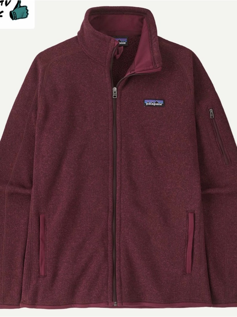 Patagonia women’s Maroon Full-Zip Fleece Jacket